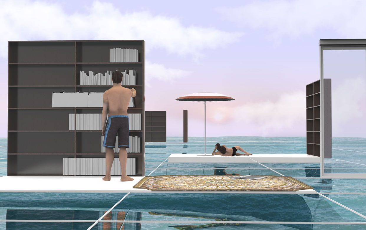 Hotel scene rendering